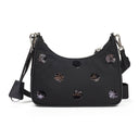 RE-EDITION 2005 NYLON POLKA-DOT BLACK SHOULDER BAGS