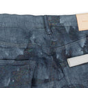 WASHED PRISM LASER PRINT Indigo SKINNY JEANS