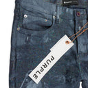 WASHED PRISM LASER PRINT Indigo SKINNY JEANS