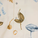 SHORT SLEEVE SHIRT WITH MUSHROOMS AND LEAVES PRINT