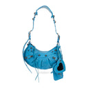 LE CAGOLE XS SHOULDER BAG CYAN SHOULDER BAGS