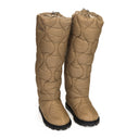 TALL LOGO SNOW BOOTS TAN WINTER BOOTS