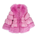 WOVEN FUR PUFFER