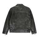 LEATHER ZIP FRONT JACKET BLACK LEATHER JACKETS