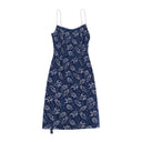 SUSAN ROUND NECK NAVY SLIP DRESSES