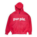 HWT FLEECE FULL ZIP HOODY RED HOODIES & SWEATSHIRTS