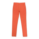 SILK PANEL ORANGE STRAIGHT PANTS