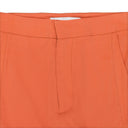 SILK PANEL ORANGE STRAIGHT PANTS