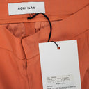 SILK PANEL ORANGE STRAIGHT PANTS