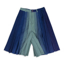 GRADIENT PLEATED BLUE/PURPLE SHORTS