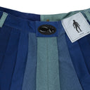 GRADIENT PLEATED BLUE/PURPLE SHORTS