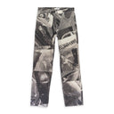 HIGH RISE RELAXED PRINTED JEANS