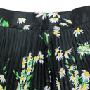 DAISY TIERED BLACK/GREEN PLEATED SKIRT