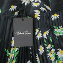 DAISY TIERED BLACK/GREEN PLEATED SKIRT