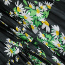 DAISY TIERED BLACK/GREEN PLEATED SKIRT