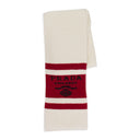 STRIPED CASHMERE SCARF WHITE Scarf