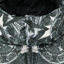 POLY SNAP OFF HOOD PUFFER JACKET HISHAM BW COLLAGE PRINT JET MULTI Black DOWN & PUFFER JACKETS