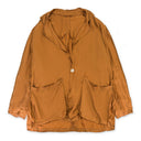 HALF LINED BLEACHED SAG BURNT ORANGE BLAZER