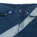 LINED DENIM INDIGO JEANS