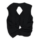 BABY DRAPED BOLERO BLACK CARDIGANS