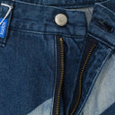 LINED DENIM INDIGO JEANS