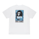 COLOR CAMO BUSY WORKS WHITE/LIGHT BLUE T-SHIRT