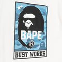 COLOR CAMO BUSY WORKS WHITE/LIGHT BLUE T-SHIRT