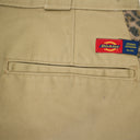 NWT DICKIES 1922 X OC CONTRAST LEOPARD SIDE STRIPE BEIGE DRESS PANTS