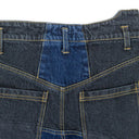 B- BLACK/BLUE STRAIGHT JEANS