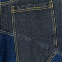 B- BLACK/BLUE STRAIGHT JEANS