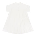 PLEATED WHITE DRESS
