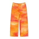HAND PAINTED LINEN V ORANGE TROUSER