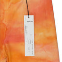 HAND PAINTED LINEN V ORANGE TROUSER