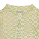 CHECKERED LOGO MESH LONG SLEEVE PINK/GREEN TOP