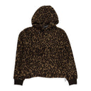 LEOPARD FLEECE POLAR BROWN HOODIE