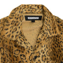 LEOPARD FUR LS MULTI CASUAL BUTTON DOWN SHIRT