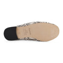 EXCLUSIVE PC PRINTED BALLET WHITE/BLACK FLATS