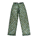 SEQUIN LACE CADY GREEN CASUAL PANTS