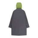 NWT OC NYLON HOODED WOOL GREY TRENCH COATS