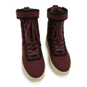 MILITARY SNEAKER' HI-TOP BURGUNDY SNEAKERS