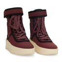 MILITARY SNEAKER' HI-TOP BURGUNDY SNEAKERS