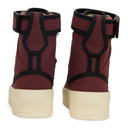 MILITARY SNEAKER' HI-TOP BURGUNDY SNEAKERS