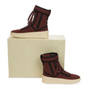 MILITARY SNEAKER' HI-TOP BURGUNDY SNEAKERS