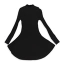 PONTE HOODIE BLACK DRESS