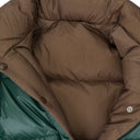 VERONE GREEN/BROWN DOWN & PUFFER JACKET