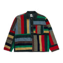 CORDUROY PATCHWORK MULTI-COLOR PULLOVER SWEATERS