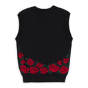 FLORAL BLACK SWEATER VESTS