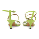 BUCKLE GREEN SANDALS & FLIP-FLOPS