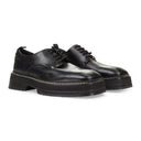 PHOENIX LEATHER BLACK OXFORDS & DERBY SHOES