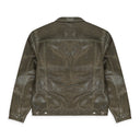 BUWAS ACID SMOKE BUCK WET BROWN DENIM JACKET